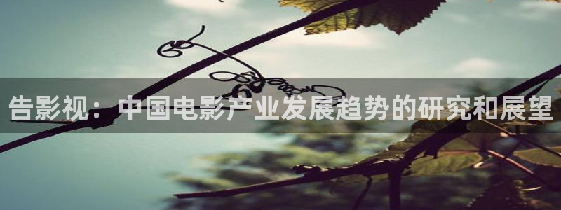 人人影视在线电视剧：告影视：中国电影产业发展趋势的研究和展望